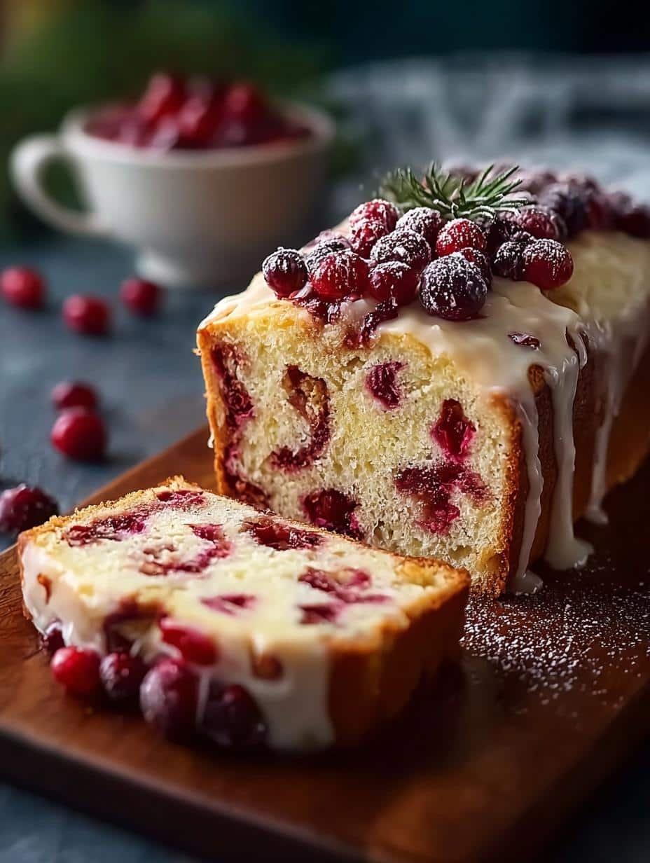 Cream Cheese Cranberry Loaf