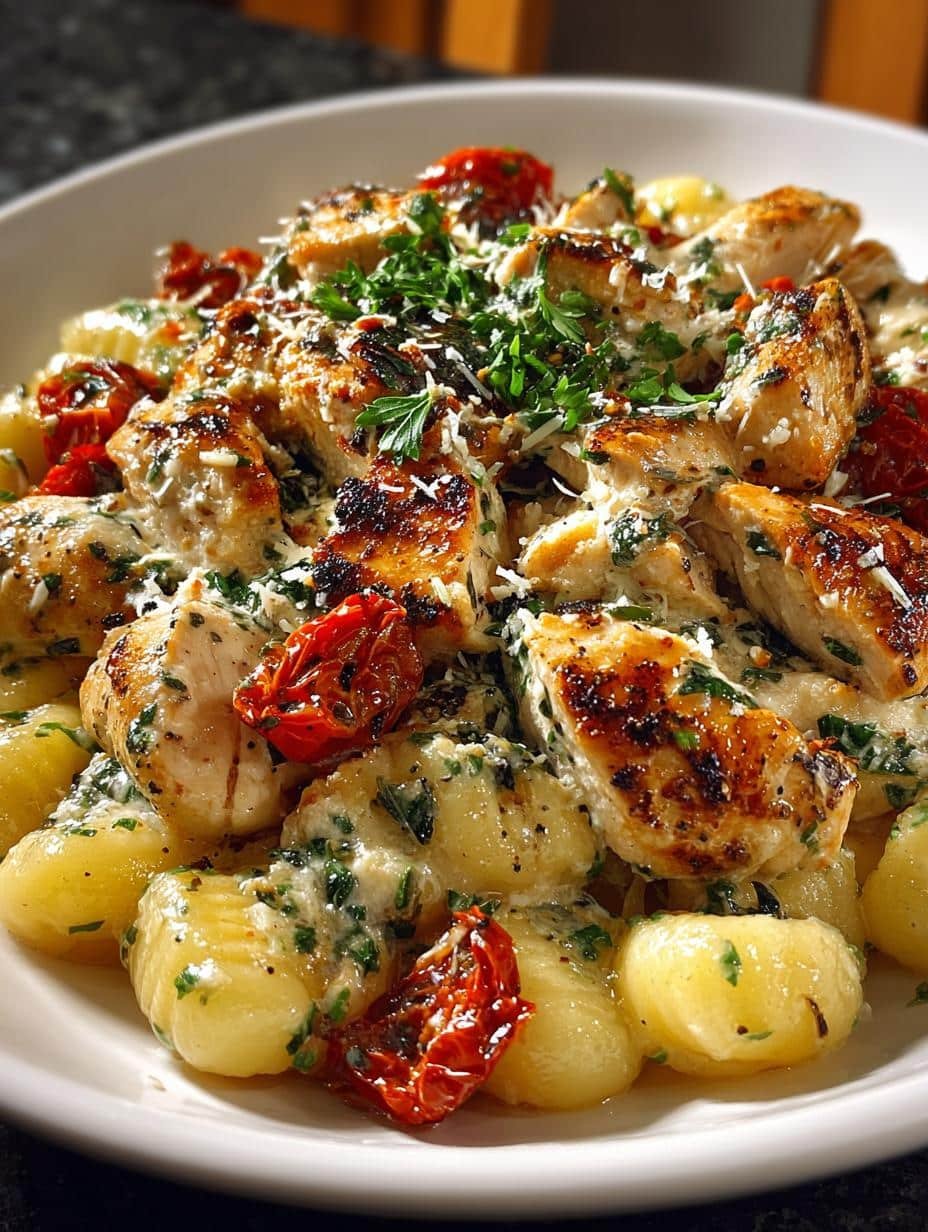 Creamy Garlic Chicken Gnocchi: 7 Simple Steps to Bliss - Creamy Garlic Chicken Gnocchi - main visual representation