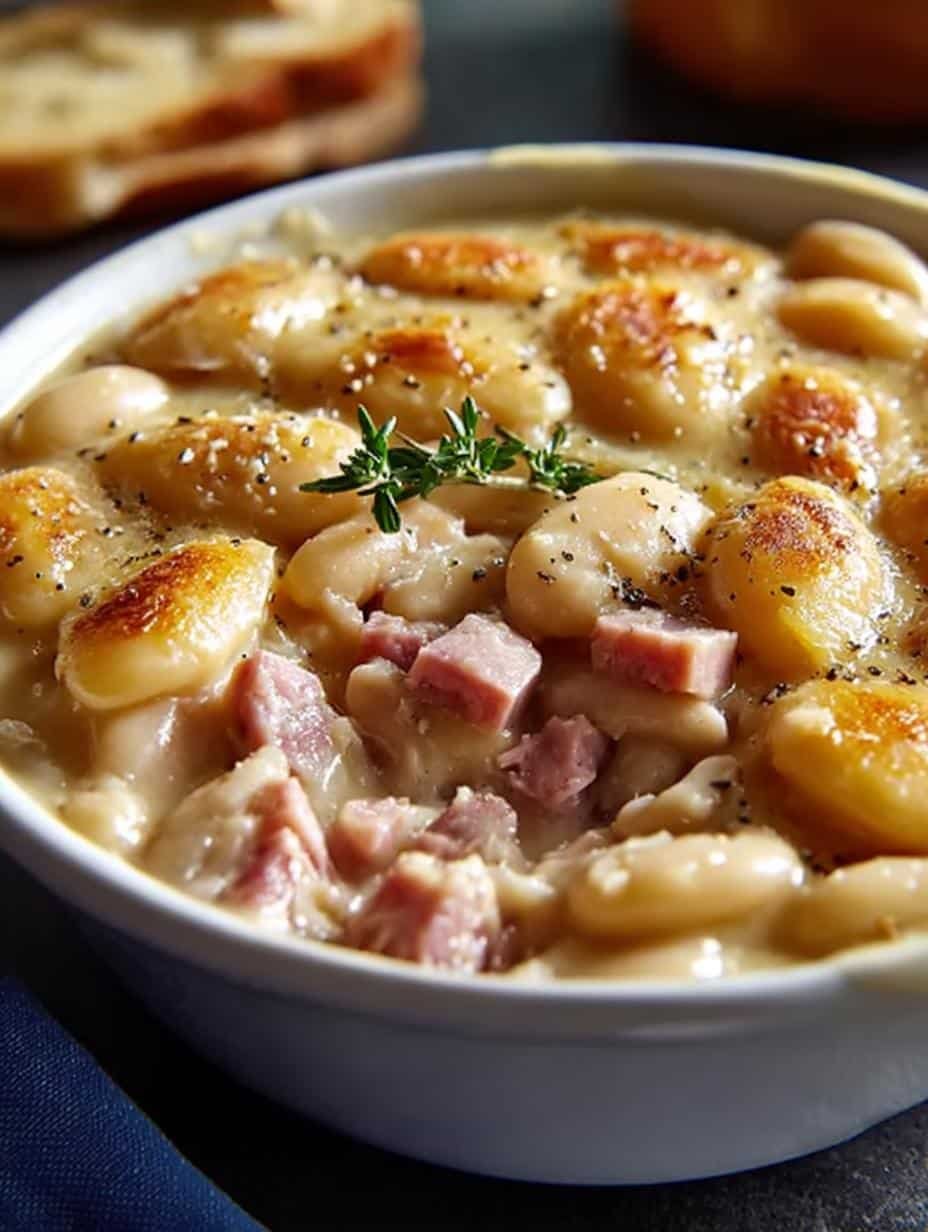 Creamy Northern Beans with Ham for Cozy Comfort - Creamy Northern Beans with - main visual representation