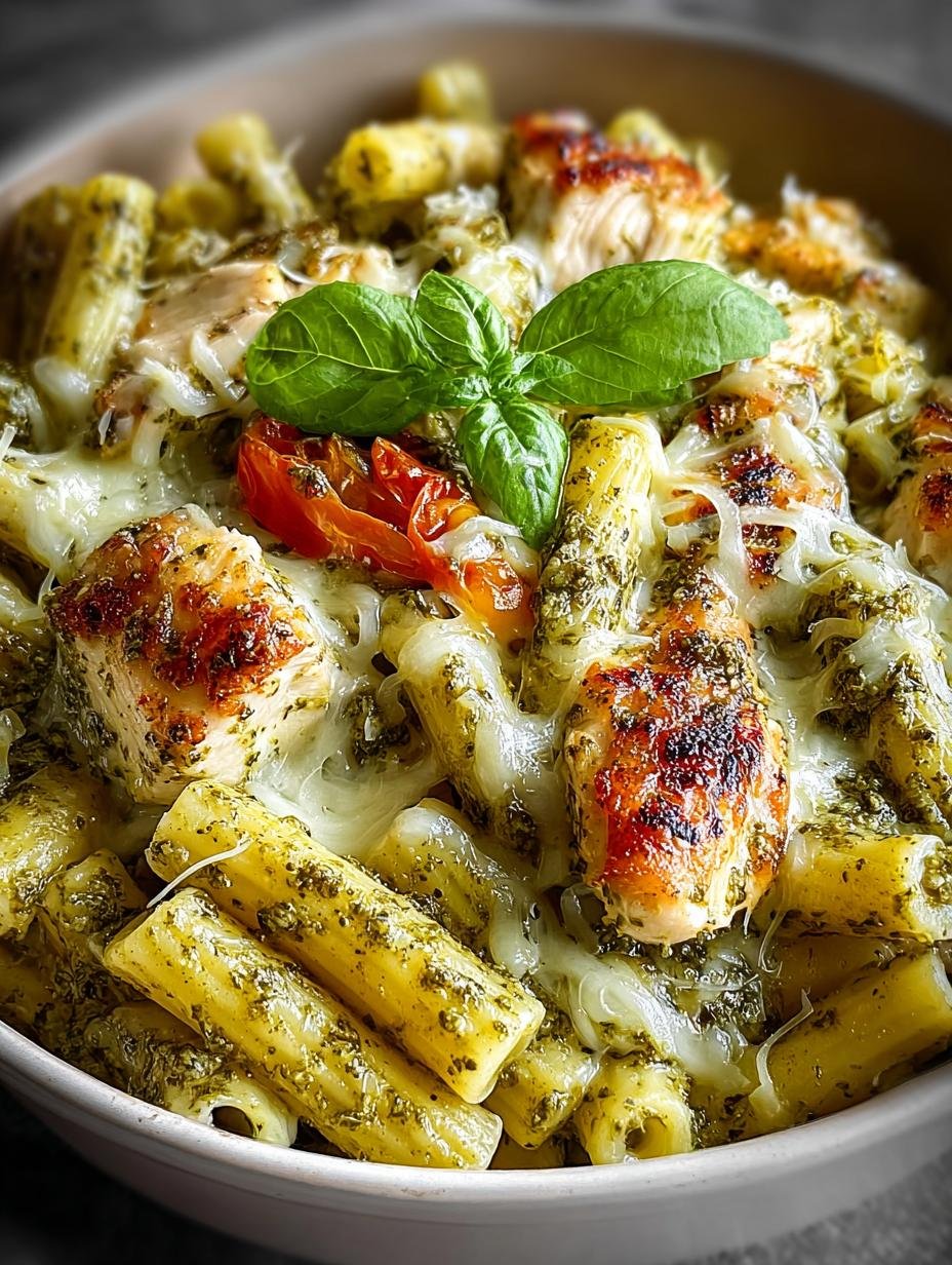 Irresistible Creamy Pesto Chicken Pasta Recipe for Comfort - Creamy Pesto Chicken Pasta - additional detail