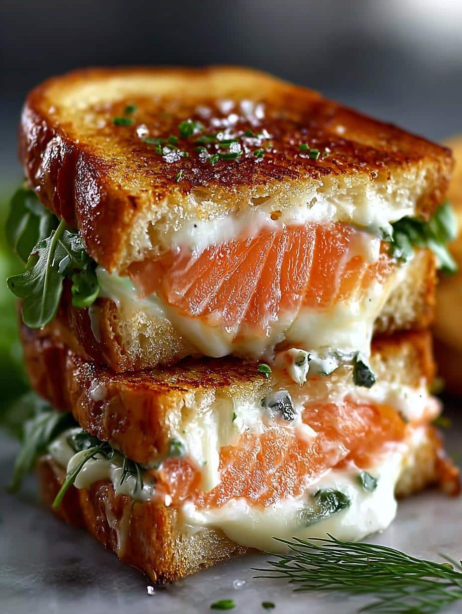 Creamy Smoked Salmon Grilled
