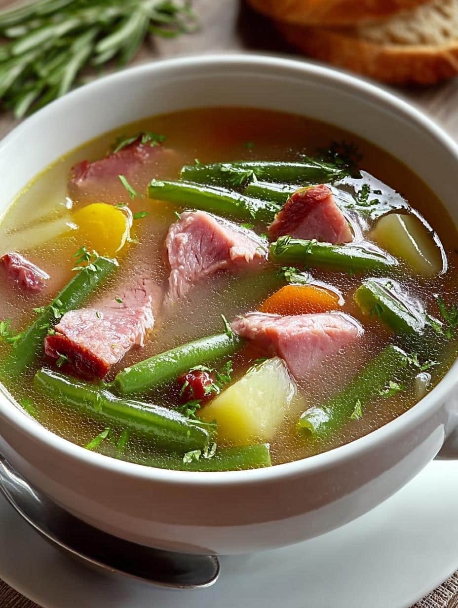 Delicious Ham String Bean Soup for Cozy Days - Ham String Bean Soup - main visual representation