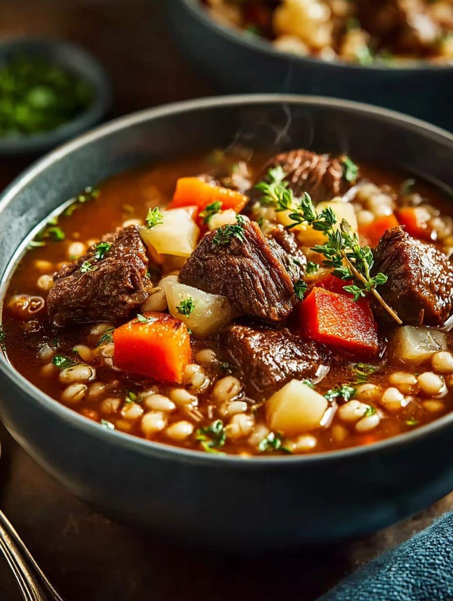 Hearty Crockpot Beef Barley: 7 Steps to Cozy Comfort - Hearty Crockpot Beef Barley - main visual representation