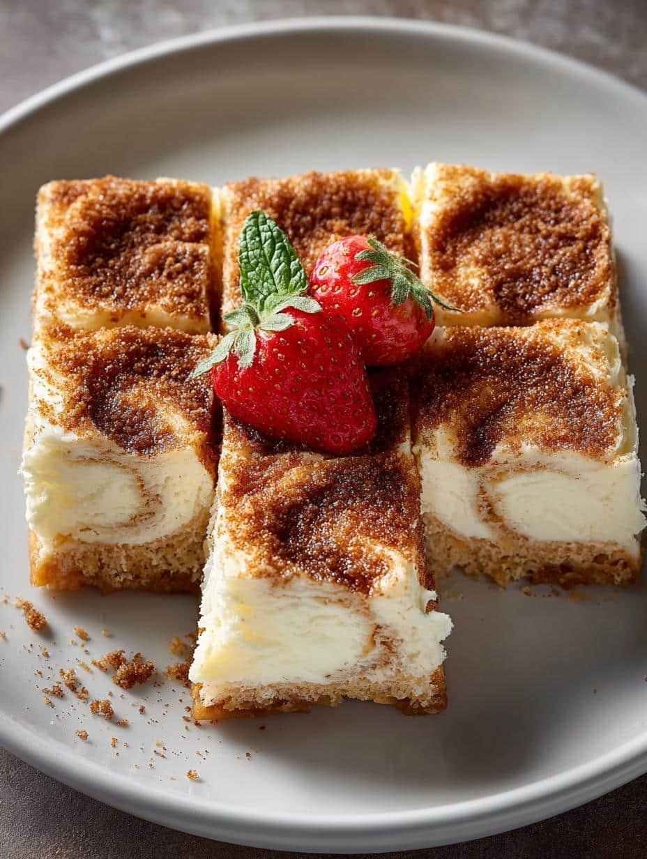 Heavenly Crescent Roll Cheesecake Bars Recipe - Heavenly Crescent Roll Cheesecake - additional detail