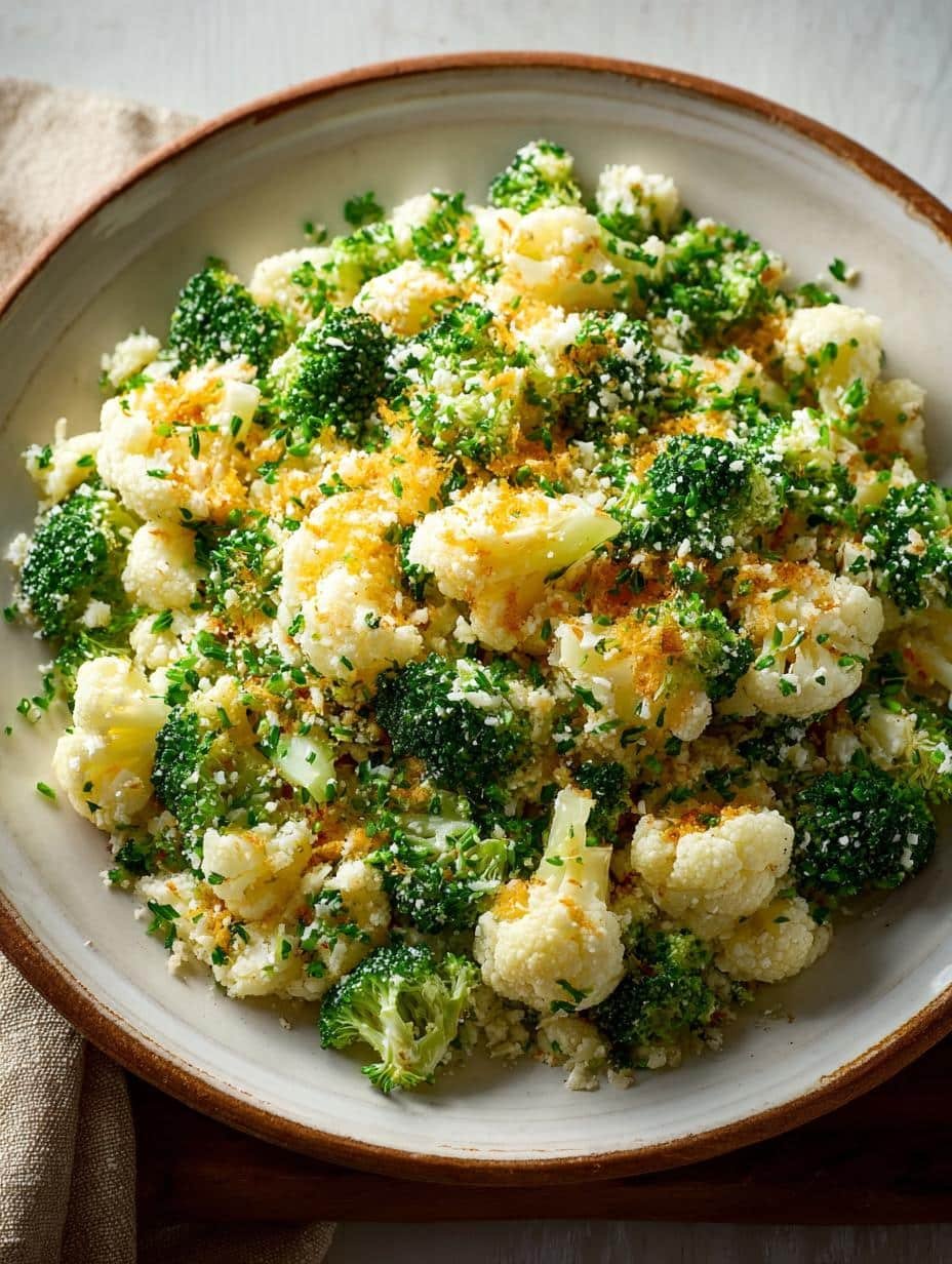 Irresistible Cheesy Broccoli Cauliflower Delight - Irresistible Cheesy Broccoli Cauliflower - additional detail