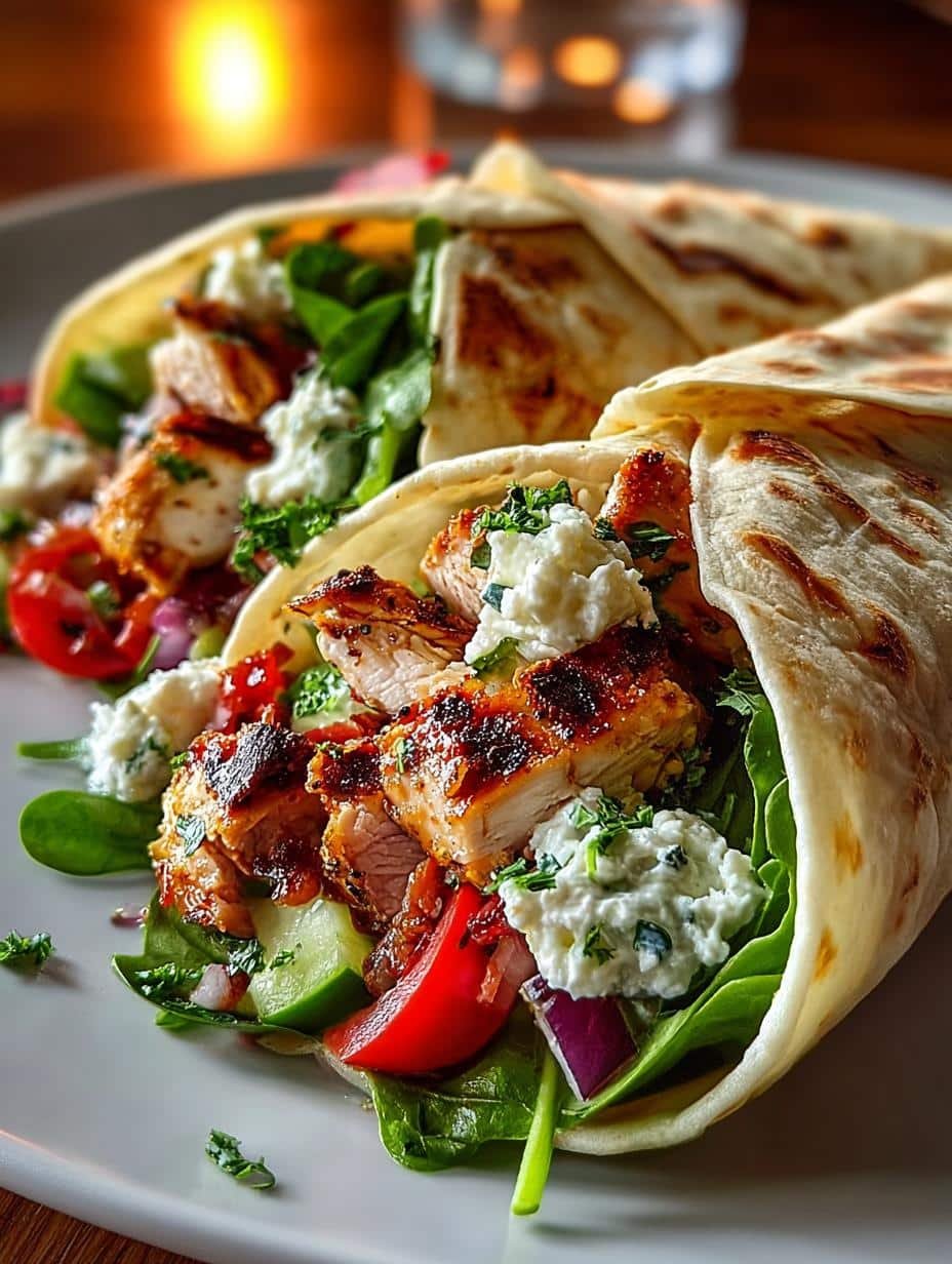 Mediterranean Chicken Wraps: Your Healthy Weeknight Favorite - Mediterranean Chicken Wraps - additional detail