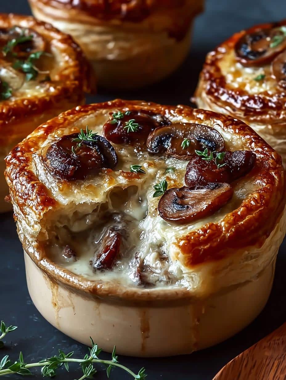 Mini Mushroom Gruyere Pot