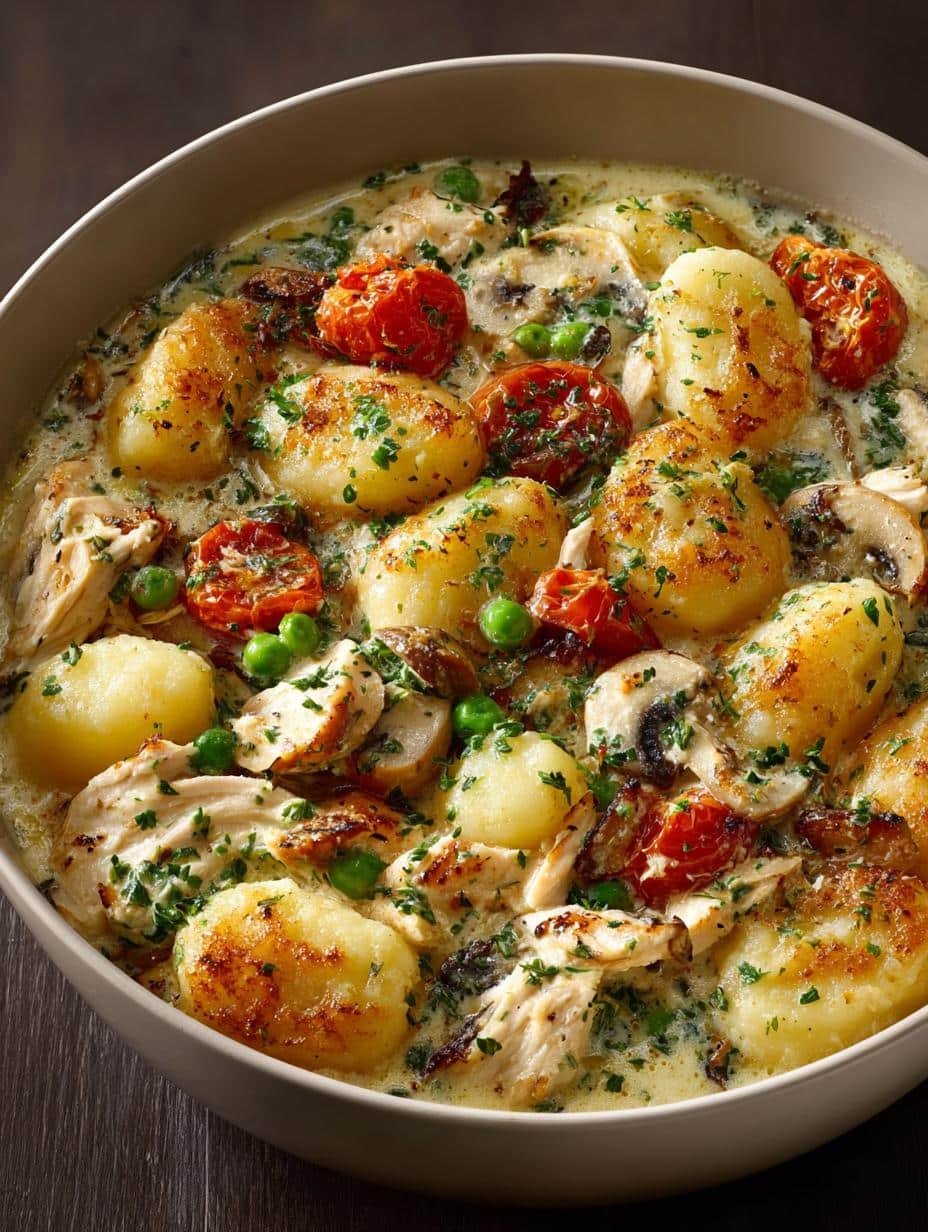 One Pot Gnocchi Chicken: A Comforting Delight for Dinner - One Pot Gnocchi Chicken - main visual representation