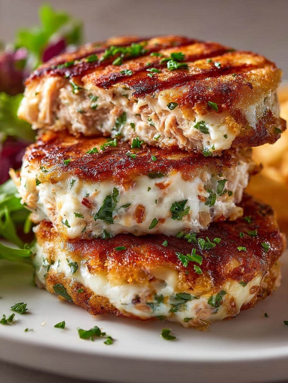 Ooey Gooey Tuna Melt: 5 Irresistible Comfort Food Patties - Ooey Gooey Tuna Melt - additional detail