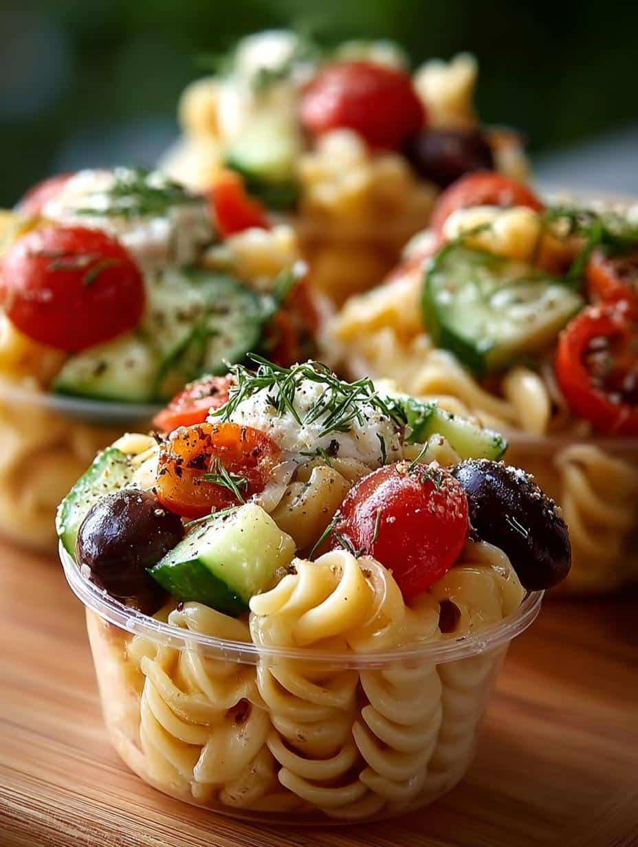Delicious Pasta Salad Cups for Effortless Entertaining - Pasta Salad Cups - additional detail