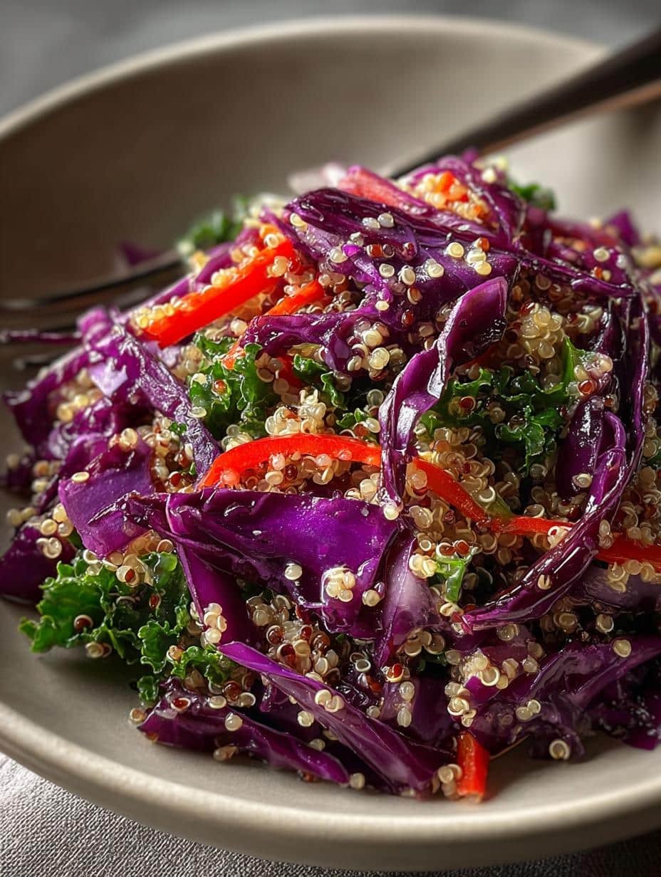 Refreshing Quinoa Red Cabbage