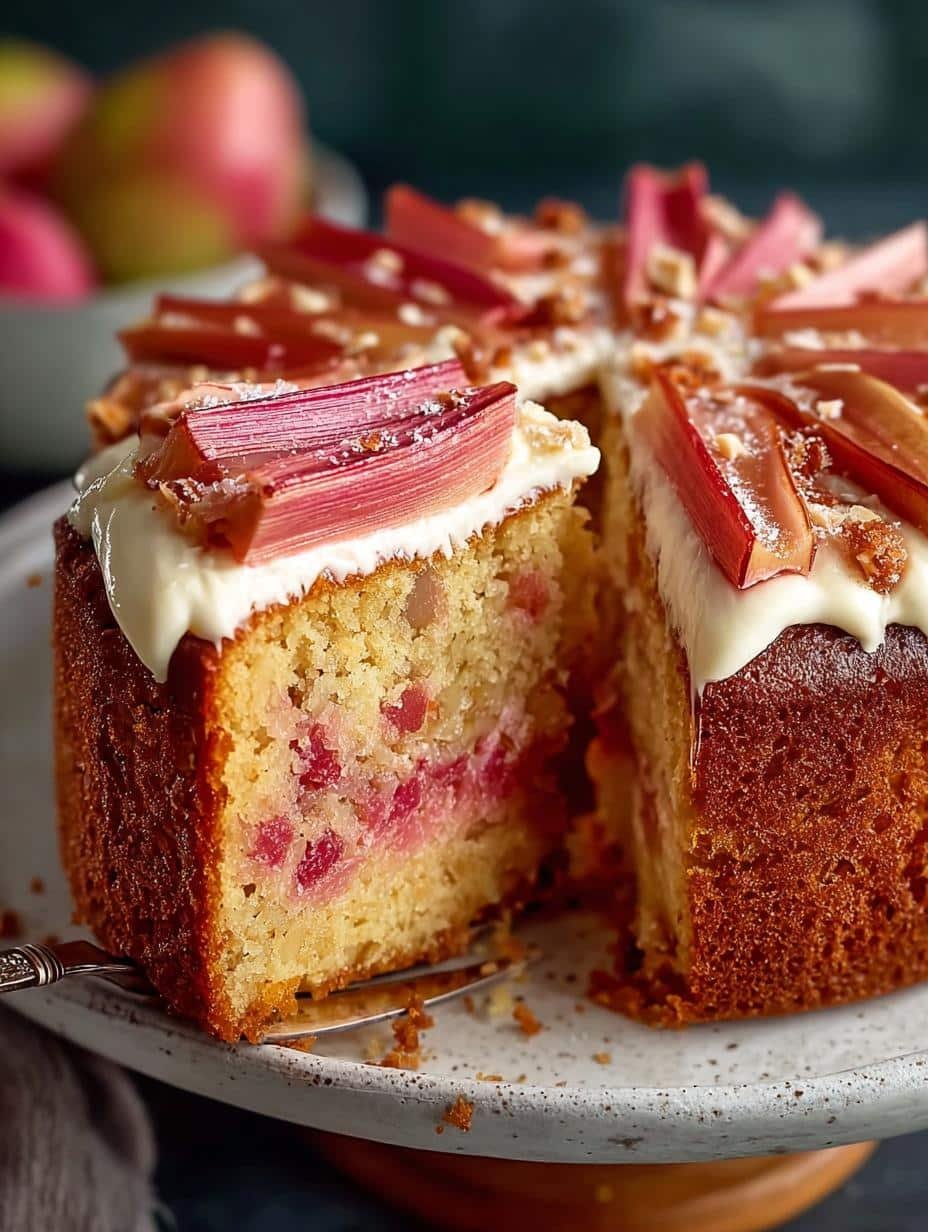 Delicious Rhubarb Marzipan Cake: 8 Steps to Bliss - Rhubarb Marzipan Cake - additional detail
