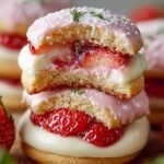 Soft Strawberry Cheesecake Cookies