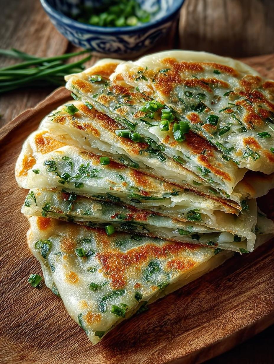 Authentic Chinese Scallion Pancakes