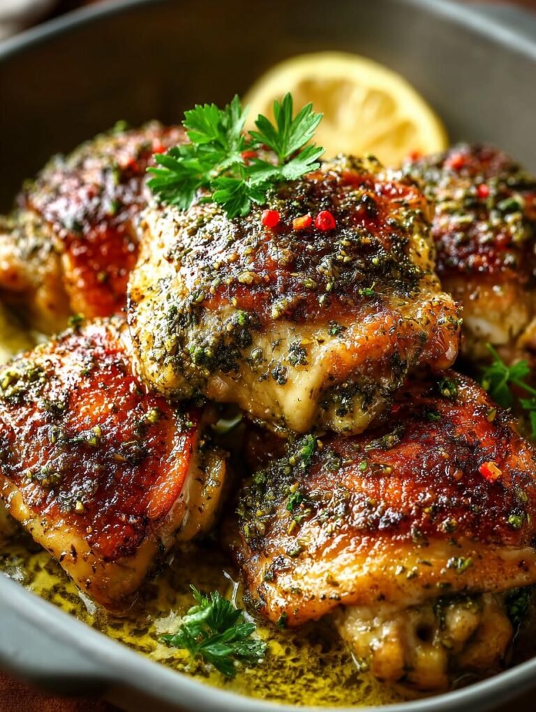 Baked Zaatar Chicken Thighs