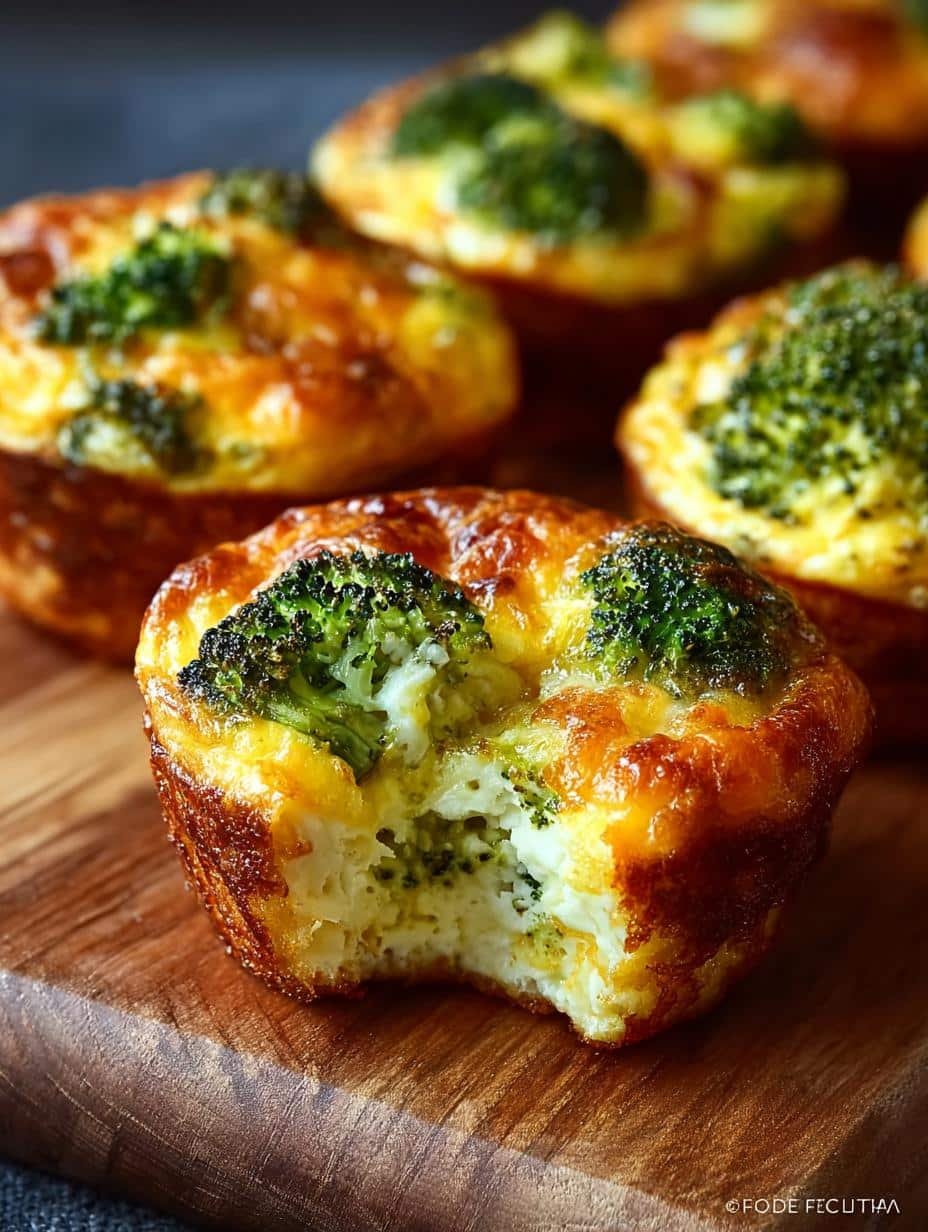 Delicious Broccoli Cheddar Egg Bites for Breakfast - Broccoli Cheddar Egg Bites - main visual representation