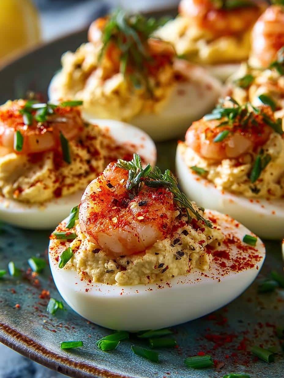 Crawfish Deviled Eggs: 5 Southern Delights to Savor - Crawfish Deviled Eggs - additional detail