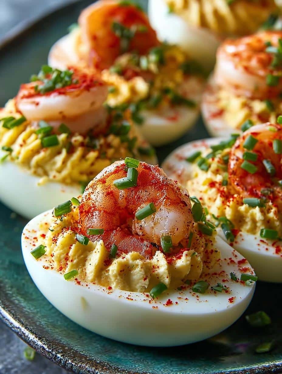 Crawfish Deviled Eggs