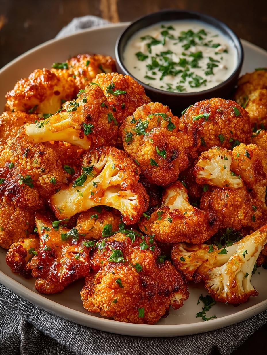 Crispy Buffalo Cauliflower Wings