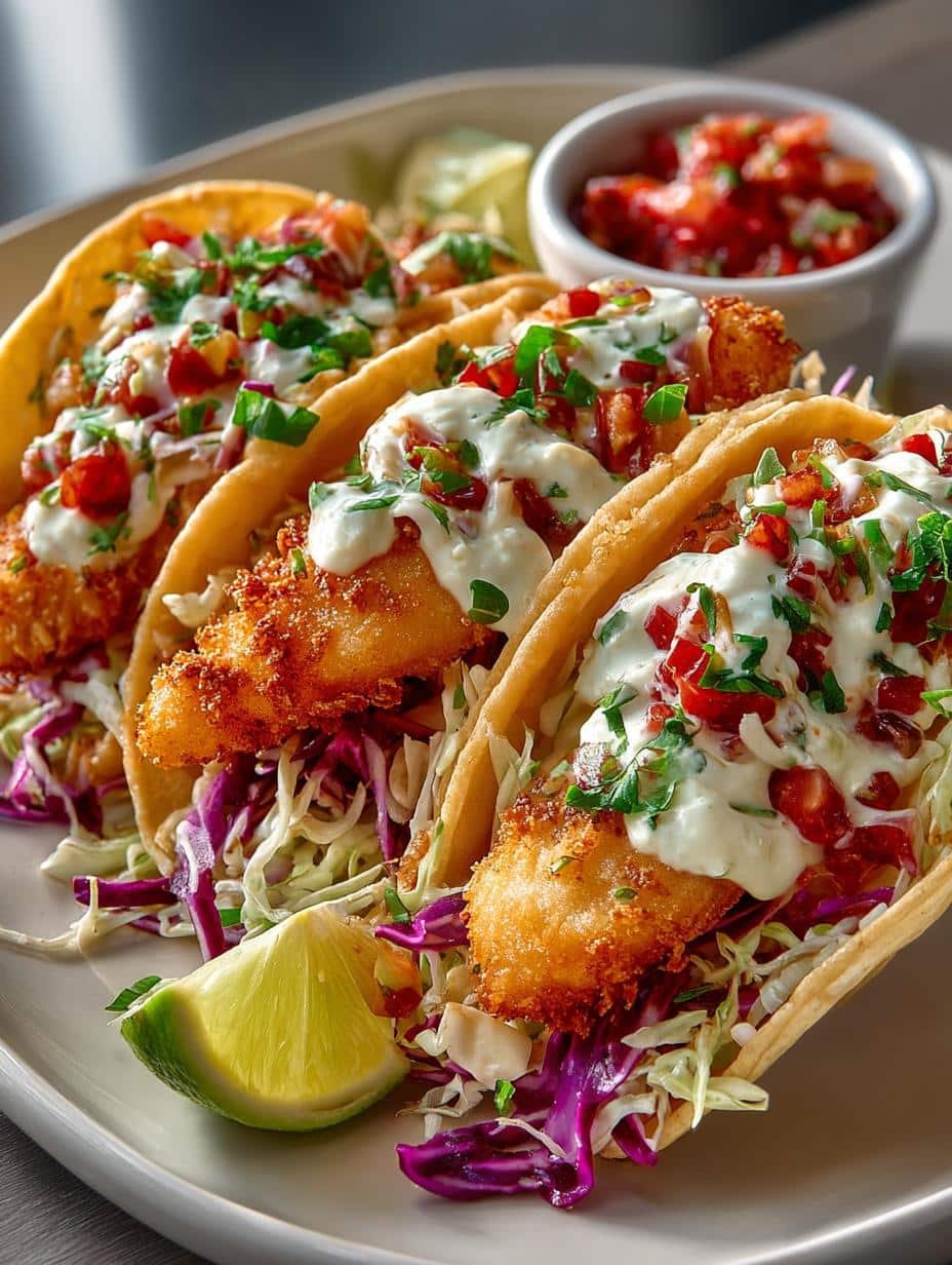 Crispy Fish Tacos with Zesty Slaw: A Flavorful Delight - Crispy Fish Tacos with - additional detail