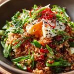 Crispy Gochujang Rice Salad
