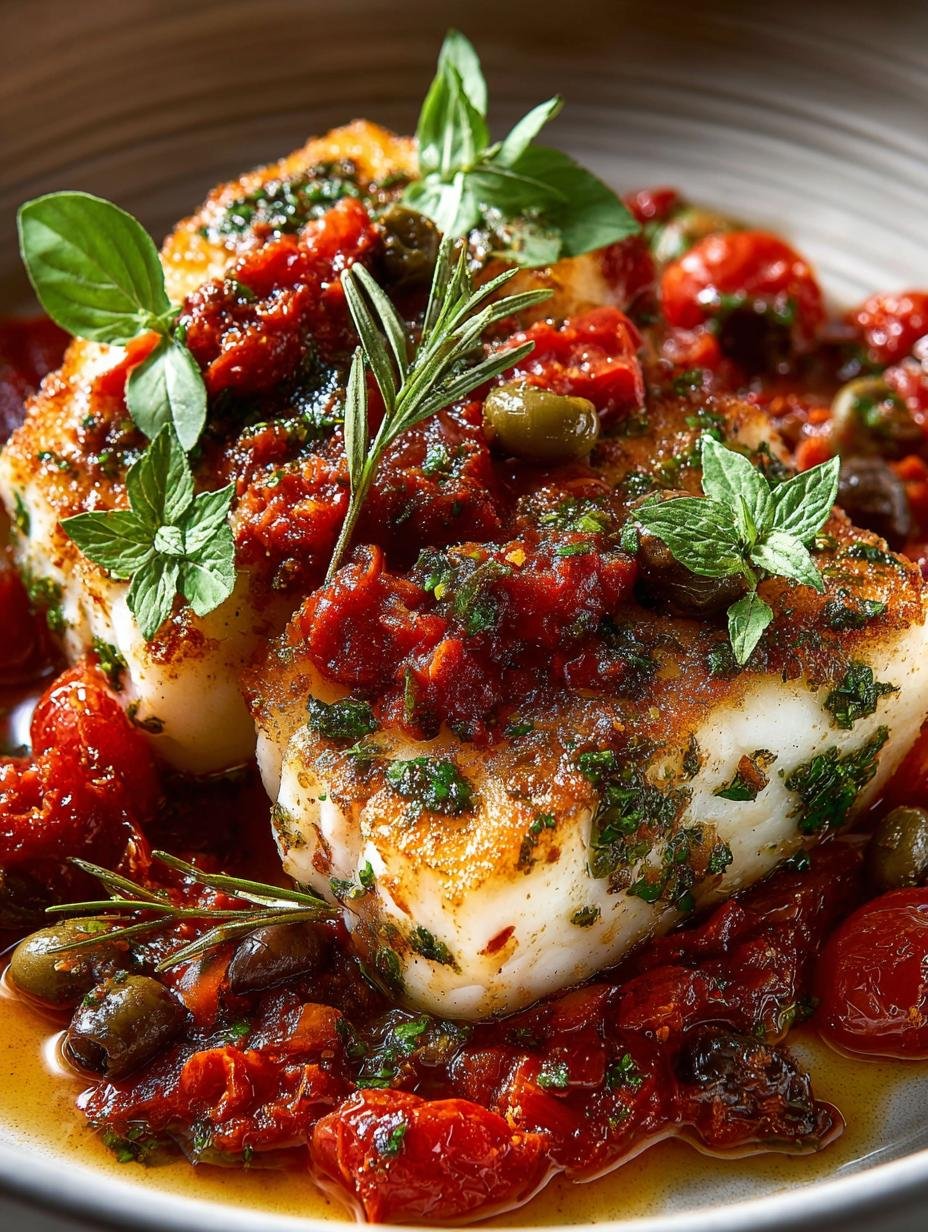 Fish Puttanesca Flavorful Dinner