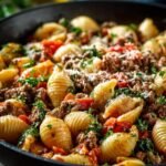 Ground Beef Shells Skillet