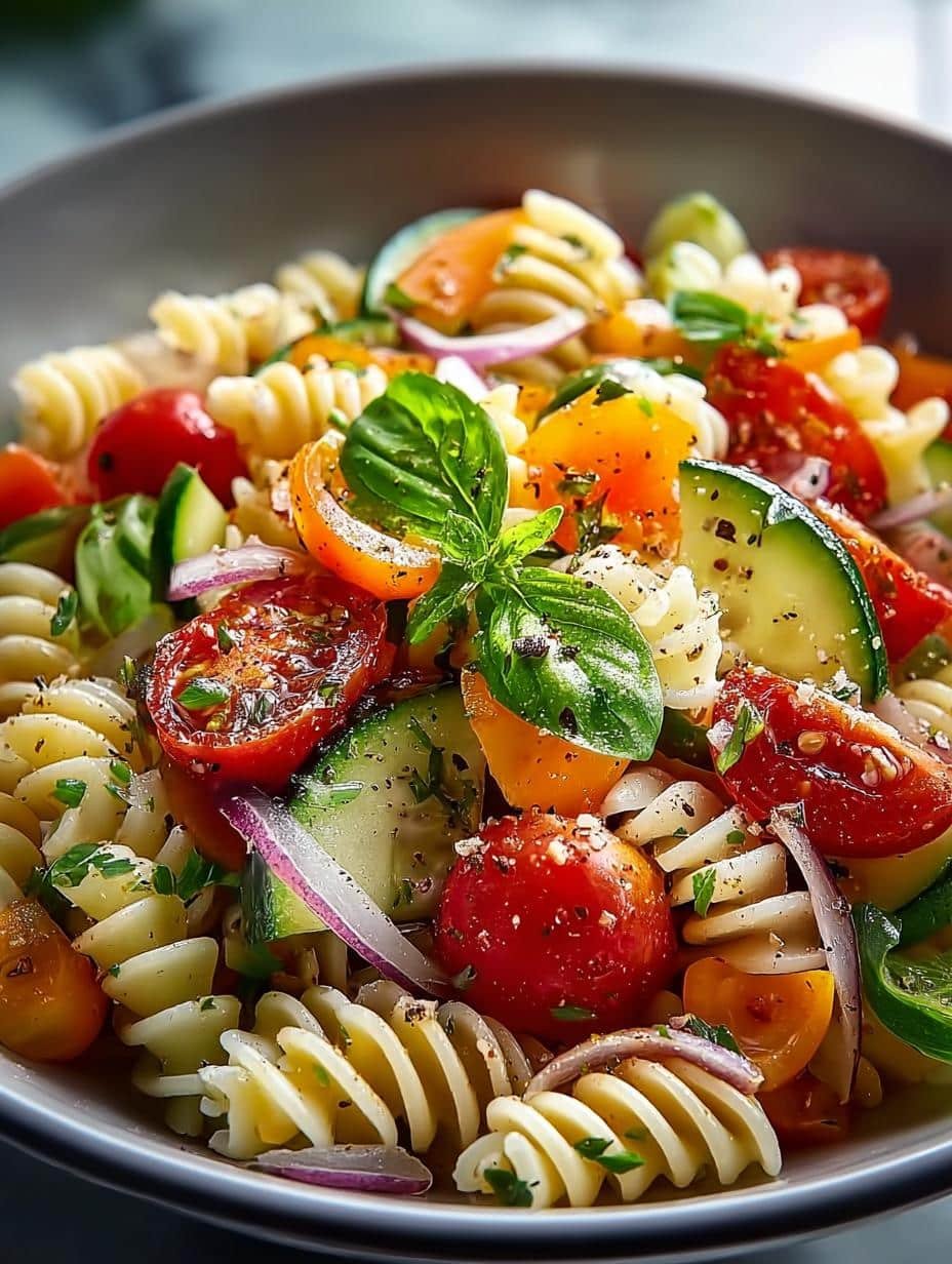 Healthy Veggie Pasta Salad
