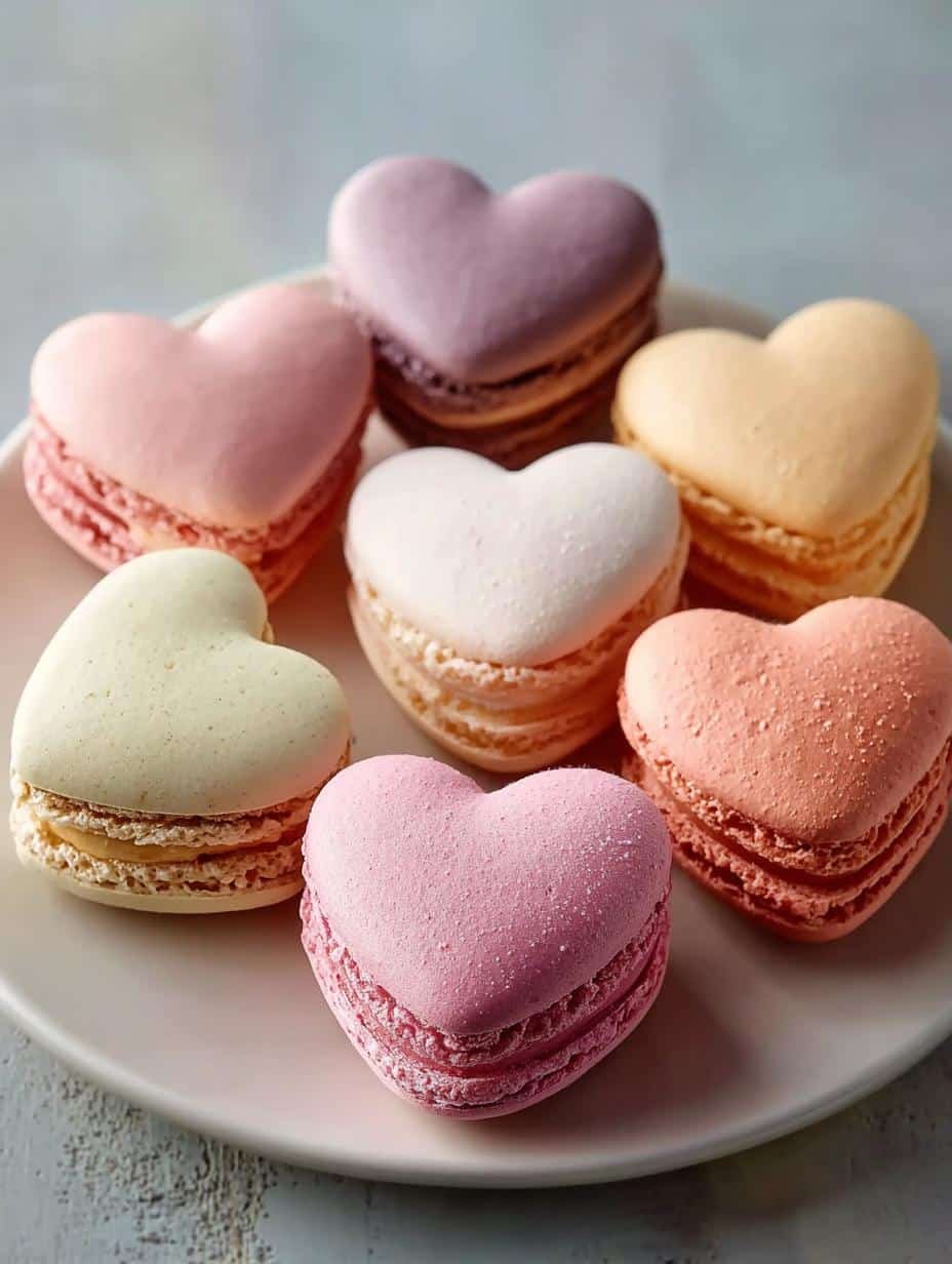 Heart Shaped Macarons