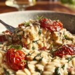 One Pan Orzo Tuscan