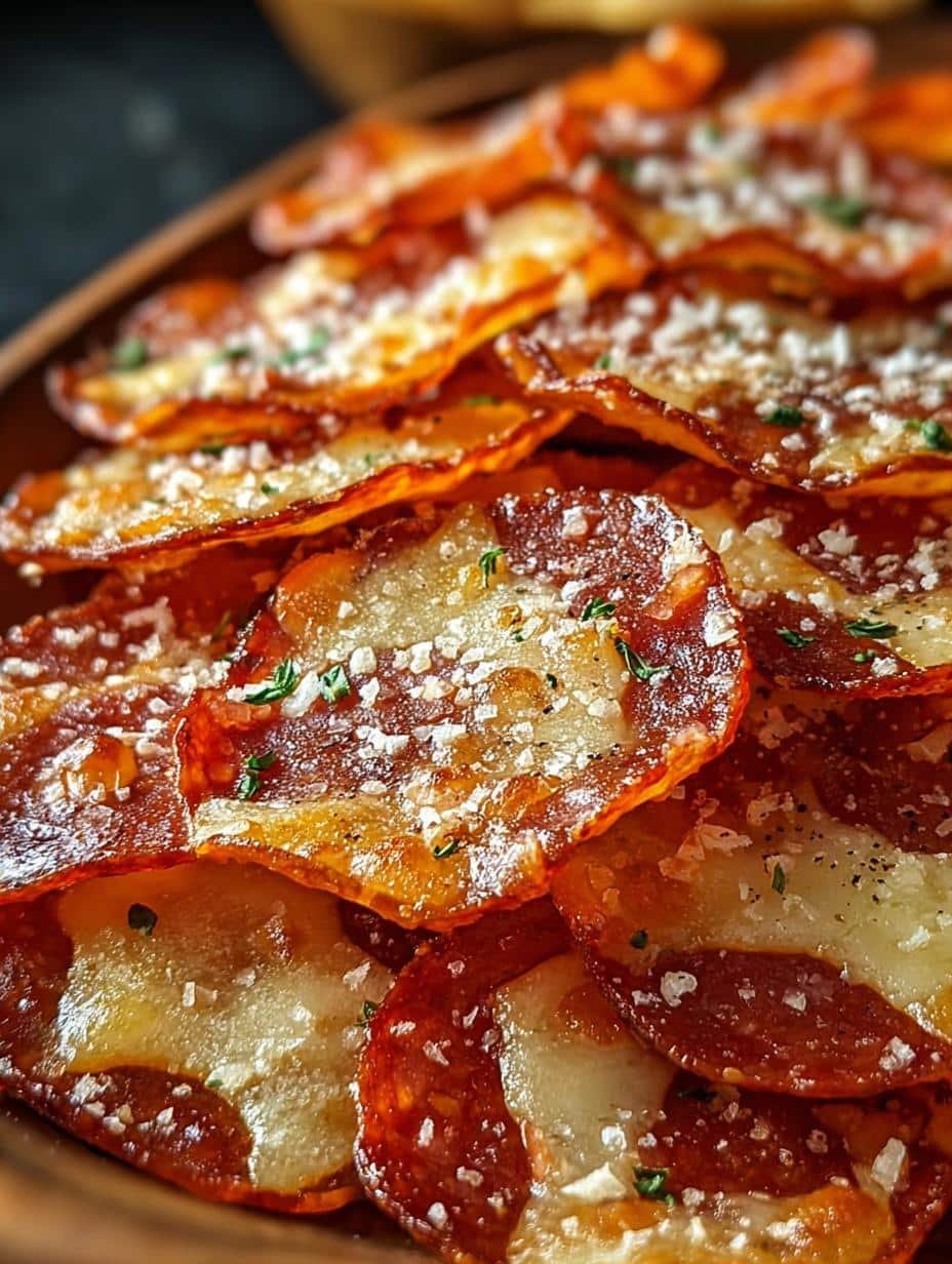 Pepperoni Cheese Crisps
