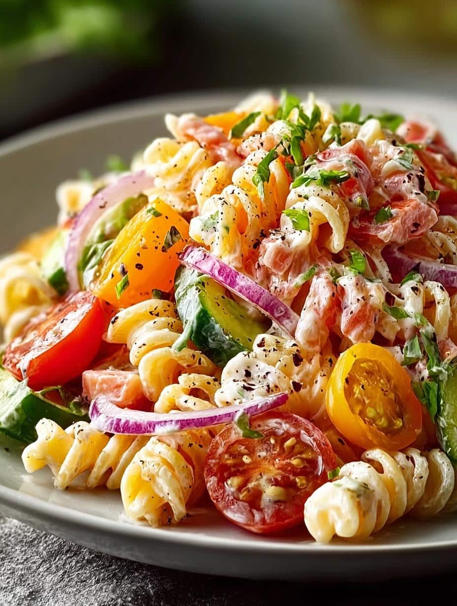 Pink Cadillac Pasta Salad