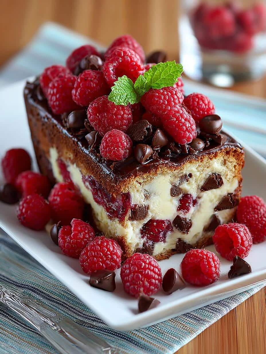 Delicious Raspberry Dark Chocolate Banana Bread Recipe - Raspberry Dark Chocolate Banana - additional detail