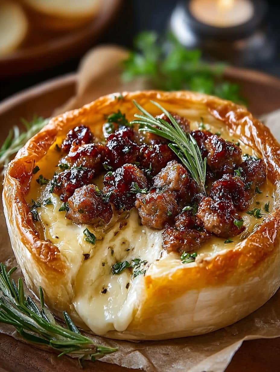 Sausage Baked Brie Appetizer: 7 Decadent Ways to Indulge - Sausage Baked Brie Appetizer - main visual representation