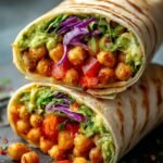 Spicy Chickpea Avocado Wrap