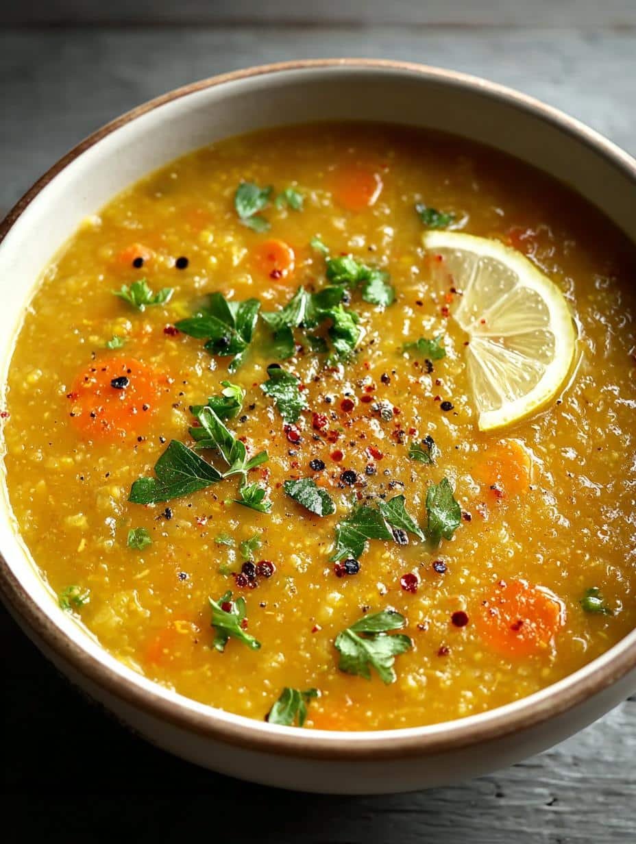 Zesty Lemon Lentil Soup: 5 Reasons to Love This Recipe - Zesty Lemon Lentil Soup - additional detail