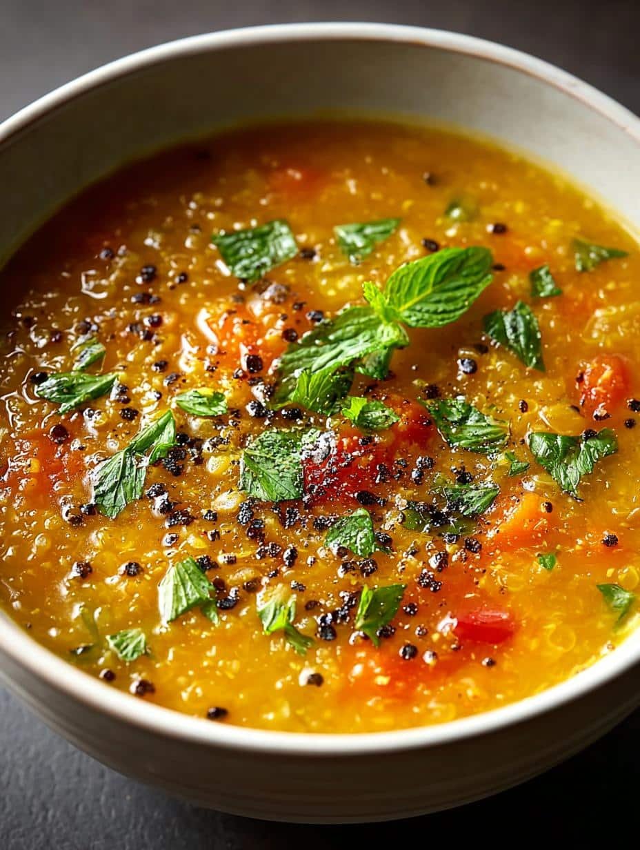 Zesty Lemon Lentil Soup