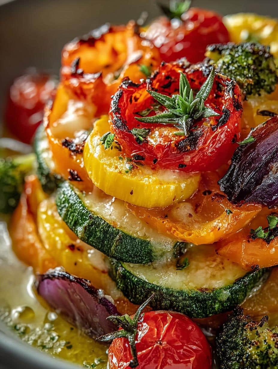 Cheesy Marry Roasted Vegetable Medley for Dinner Bliss - Cheesy Marry Roasted Vegetable - main visual representation
