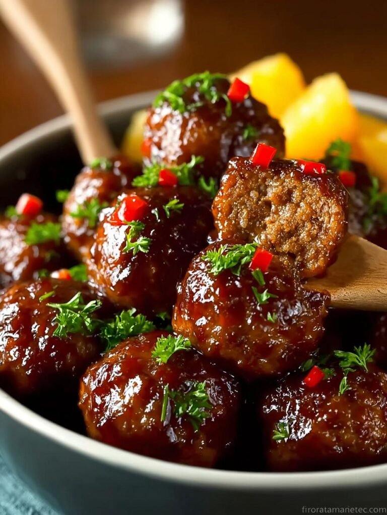 Crock Pot Hawaiian Meatballs