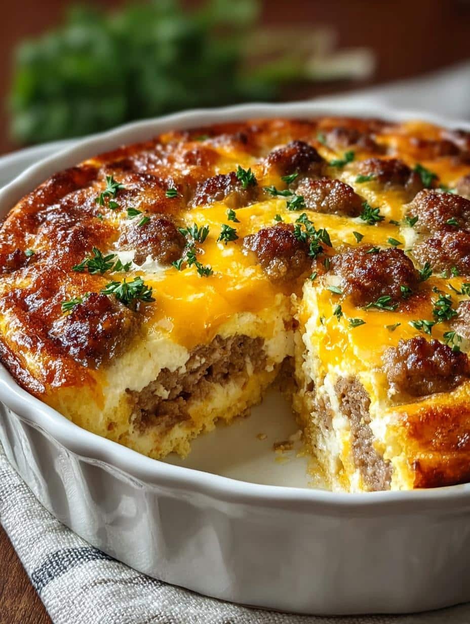 Delicious Sausage Egg Casserole for a Cozy Brunch - Sausage Egg Casserole - additional detail