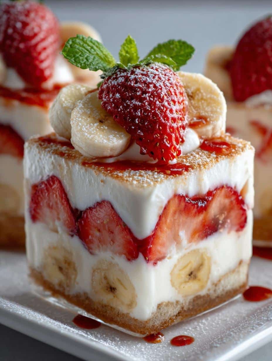 Strawberry Banana Cream Layer